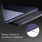 EooCoo Mat Sert MacBook Neo Laptop K�l�f Seti-Black Clear