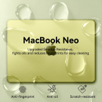 EooCoo Mat Sert MacBook Neo Laptop K�l�f Seti-Citrus Clear