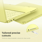 EooCoo Mat Sert MacBook Neo Laptop K�l�f Seti-Citrus Clear