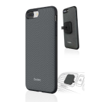 Evutec iPhone 7 Plus AERGO Balistik Klf ve Manyetik Ara in Tutucu (MIL-STD-810G)-Grey