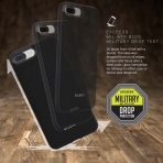 Evutec iPhone 7 Plus AERGO Balistik Ergonomik Klf (MIL-STD-810G)-Black