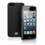 Evutec Apple iPhone SE/5/5S Karbon Kozane SP Klf-Black