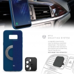 Evutec Galaxy S8 Plus AERGO Serisi Balistik Klf (MIL-STD-810G)-Blue