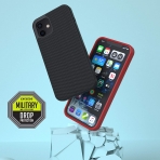 Evutec iPhone 12 Mini AERGO Serisi Balistik Klf (MIL-STD-810G)-Black