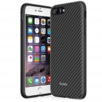 Evutec iPhone 7 Plus AER Ahap Desen Klf (Ara in Tutucu Dahildir)-Black