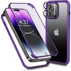 Ezanmull Apple iPhone 14 Pro Max Ekran Koruyuculu Klf-Noble Purple