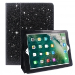 FANSONG iPad Parltl Deri Stand Klf (9.7 in)-Bling Black
