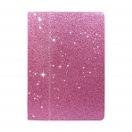 FANSONG iPad Parltl Deri Stand Klf (9.7 in)-Bling Pink