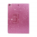 FANSONG iPad Parltl Deri Stand Klf (9.7 in)-Bling Pink