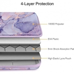 FINPAC Laptop antas (13 in)-Lilac Marble