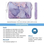 FINPAC Laptop antas (13 in)-Lilac Marble