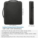 FINPAC MacBook Air/Pro Omuz antas (13 in)-Black