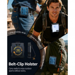 FNTCASE Galaxy Z Flip 8 Darbe Korumal� Standl� K�l�f-Blue