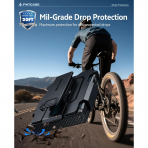 FNTCASE Galaxy Z Flip 8 Darbe Korumal� Standl� K�l�f-Blue