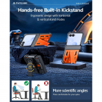 FNTCASE Galaxy Z Flip 8 Darbe Korumal� Standl� K�l�f-Orange