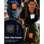 FNTCASE Galaxy Z Flip 8 Darbe Korumal� Standl� K�l�f-Orange