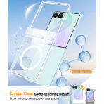 FNTCASE Galaxy Z Flip 8 MagSafe Ekran Koruyuculu K�l�f-Clear