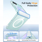 FNTCASE Galaxy Z Flip 8 MagSafe Ekran Koruyuculu K�l�f-Clear
