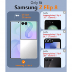 FNTCASE Galaxy Z Flip 8 MagSafe Ekran Koruyuculu K�l�f-Light Blue