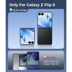 FNTCASE Galaxy Z Flip 8 MagSafe Korumal� K�l�f-Deep Blue