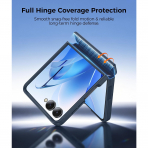 FNTCASE Galaxy Z Flip 8 MagSafe Korumal� K�l�f-Deep Blue