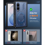 FNTCASE Galaxy Z Fold 8 MagSafe Korumal� Standl� K�l�f-Blue