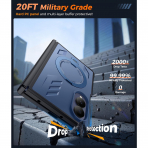 FNTCASE Galaxy Z Fold 8 MagSafe Korumal� Standl� K�l�f-Blue