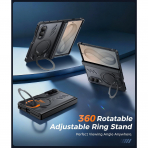 FNTCASE Galaxy Z Fold 8 MagSafe Korumal� Standl� K�l�f-Black