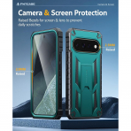 FNTCASE Google Pixel 11/11 Pro Korumal� Standl� K�l�f-Green