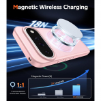 FNTCASE Google Pixel 11/11 Pro Manyetik �effaf K�l�f-Pink