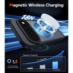 FNTCASE Google Pixel 11/11 Pro Manyetik �effaf K�l�f-Black