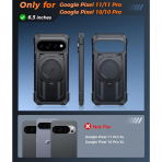 FNTCASE Google Pixel 11 / 11 Pro Manyetik K�l�f-Translucent Black