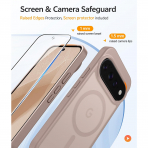 FNTCASE Google Pixel 11 / 11 Pro Uyumlu Manyetik K�l�f-Desert Gold