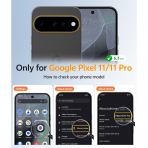 FNTCASE Google Pixel 11 / 11 Pro Uyumlu Manyetik K�l�f-Black