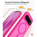 FNTCASE Google Pixel 11 / 11 Pro Uyumlu Manyetik K�l�f-Hot Pink