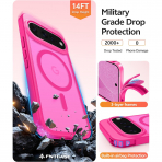 FNTCASE Google Pixel 11 / 11 Pro Uyumlu Manyetik K�l�f-Hot Pink