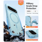 FNTCASE Google Pixel 11 / 11 Pro Uyumlu Manyetik K�l�f-Teal