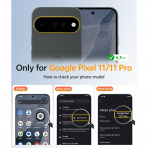 FNTCASE Google Pixel 11 / 11 Pro Uyumlu Manyetik K�l�f-Clear