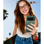 FNTCASE Google Pixel 11 / 11 Pro Uyumlu Manyetik K�l�f-Green