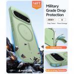 FNTCASE Google Pixel 11 / 11 Pro Uyumlu Manyetik K�l�f-Light Moss