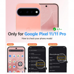 FNTCASE Google Pixel 11 / 11 Pro Uyumlu Manyetik K�l�f-Light Pink