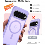 FNTCASE Google Pixel 11 / 11 Pro Uyumlu Manyetik K�l�f-Light Purple
