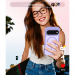 FNTCASE Google Pixel 11 / 11 Pro Uyumlu Manyetik K�l�f-Light Purple