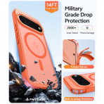 FNTCASE Google Pixel 11 / 11 Pro Uyumlu Manyetik K�l�f-Orange