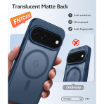 FNTCASE Google Pixel 11 / 11 Pro Uyumlu Manyetik K�l�f-Blue