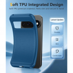 FNTCASE Google Pixel 11 / Pixel 11 Pro Kaymaz TPU K�l�f-Blue