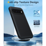 FNTCASE Google Pixel 11 / Pixel 11 Pro Kaymaz TPU K�l�f-Black