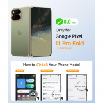FNTCASE Google Pixel 11 Pro Fold Manyetik K�l�f-Green