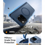FNTCASE Google Pixel 11 Pro Fold Manyetik K�l�f-Blue