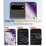 FNTCASE Google Pixel 11 Pro XL  Manyetik Mat K�l�f-Purple
